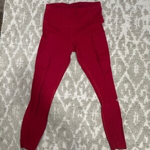 Lululemon Red Leggings